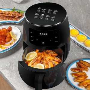 220V 3.5L 1400W LED Digital Touch Screen Single Pot Home Air Fryer