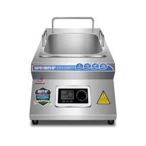 220V Commercial 3500W Stainless Steel Smart Fryers Oil Deep Electric Machine for Fries with Filter
