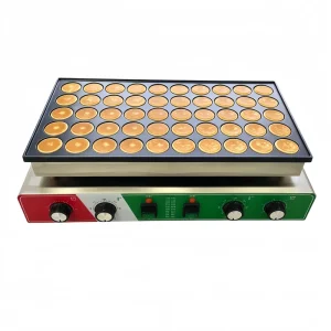 220V Commercial Stainless Steel Waffle Maker Electric 50 Holes Mini Pancakes Maker Non stick Eco Friendly Easy Operation