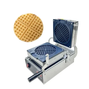 220V Electric Commercial Waffle Maker Stainless Steel Stuffed Waffle Machine Easy to Operate Snack Machine