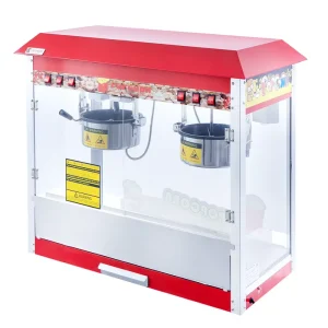 220V Electric Double Pot Commercial Popcorn Maker Popcorn Machine ZH-PO-082B