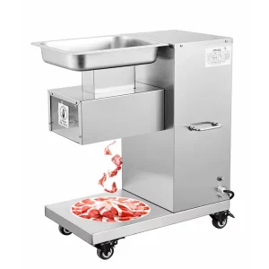 220V Electric Vertical Meat Slicer Stainless Steel for Restaurant & Food Shop Industries