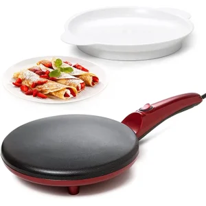 220V Portable Electric Crepe Maker Non stick Pancake Maker Household Electric Baking Pan Waterproof Pancake Baker
