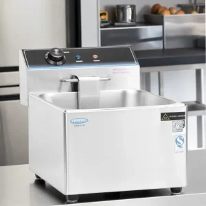 220V Stainless Steel Mini Commercial Electric Deep Fat Fryer Industrial Electric Fryer
