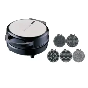 227584 5 in 1 Bubble Waffle Maker US Plug Circle Pattern Electric Belgian Waffle Maker Sandwich Baker for Househoold