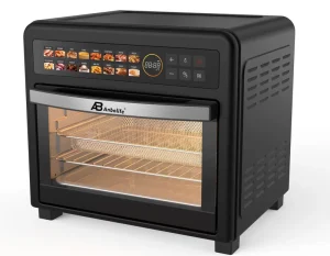 23L Stainless Steel Digital Touch Screen Air Fryer & Cooker Rotating Function Energy Saving Easy Clean Burger Pizza Oven