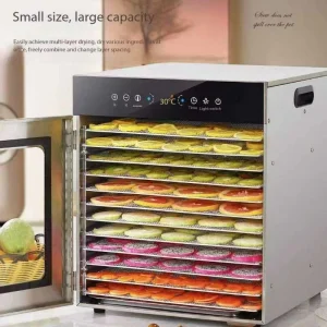 24 Trays Big Capacity 2000W Electric Digital Certified Food Drying Machine Fruit Dryer Dehydrator Compact Design 1 Year Warranty