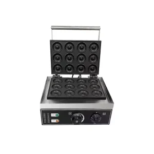 240V/220V Stainless Steel Electric Waffle Donut Maker Automatic Non-Stick Snacks Doughnut Maker for Home Kitchen Machines