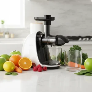 240W Slow Juicer Stainless Steel Body 4 Blades High Efficiency Juice Extraction Private Mold Design 1 Year Warranty Juicer