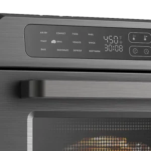 24L 1700W Intelligent 2-in-1 Air Fryer Oven Combination for Grilling Baking Roasting Pizza and Baking Bread