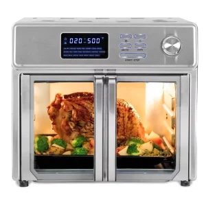 24L 25 Liter Double French Door Multi-Functions Digital Control Air Deep Fryer Oven