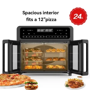 24L Air Fryer Oven Without Oil Large Capacity Air Frier Electric Deep Fryer Digital Control Air Fryers