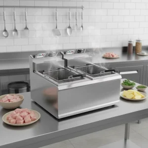 24L Electric Chicken Deep Fryer Machine with Temperature Control