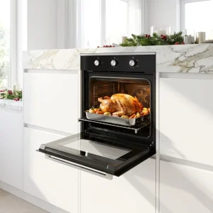 2500W Bottom Gas Burner 60cm Built in Oven with Top Electric Element 1800W Rotisserie Convection Optional