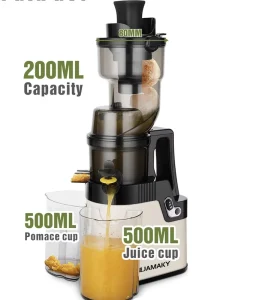 250W Reverse Gear Slow Juicer Extractor Machine 95RPM Prevents Blockage Ensures Smooth Juicing