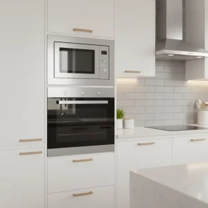 25L Built in Microwave Electric Baking Oven 2 in 1 Whole Set Hotel Apartment Project OEM