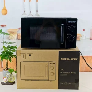 25L Household Electric Digital Microwave Oven with Turntable Knob Multi Function Built In for Kitchen Appliance Cooking