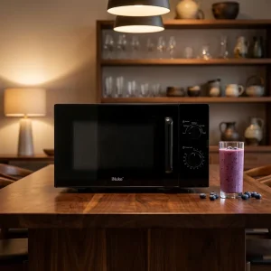 25L Kitchen Electric Multifunction Microwave Oven Baking Time Control Glass Housing Countertop Installation ROHS Certified