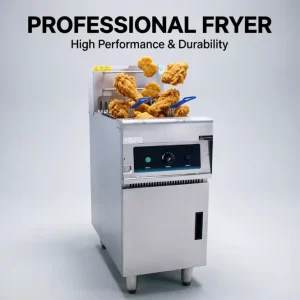 25L Stainless Steel Free Standing Commercial Fryer Heavy Duty Chips Electric Deep Open Fryer