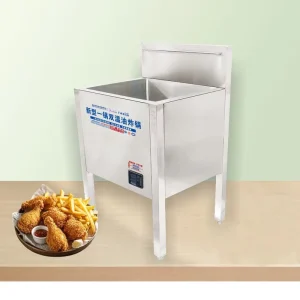 25L Standing Electric Deep Fryer with Oil Drain Valve 304 Stainless Steel Inner Tank for Hotel Kitchen and Large Catering Center