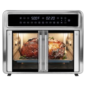 26 QT Extra Large Air Fryer Convection Toaster Oven with French Doors Stainless Steel