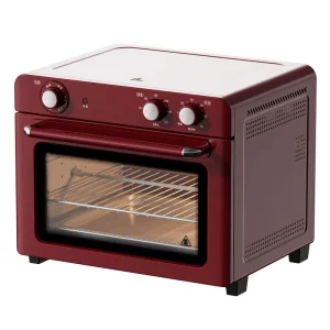 26L Multifunction Kitchen Oven with Air Fryer & Rotisserie 1800W Knob Control Fast Heating & Easy Clean