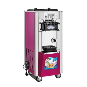 26L h 3 Flavor Soft Ice Cream Maker Machine Commercial Soft Serve Ice Cream Machine