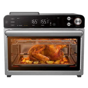 27L Square Smart Air Fryer Toaster Oven 2000W Convection Oven Probe 21 in 1 Functions Stainless Steel WiFi Enabled A+++ Roast