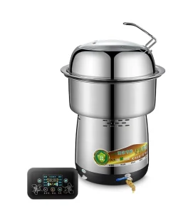 2800W Industrial Commercial Fast Heating Electric Seafood Steam Cooker Hot Pot Cooking Food Steamer for Restaurant Use