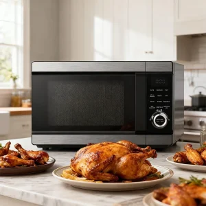 28L 4 in 1 Air Fry Grilling Convection Microwave Oven for Home and Hotel Use