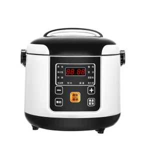 2L 12V 24V Stainless Steel Electric Wok Rice Cooker with Digital Timer Multi Function for Car Lorry Camping