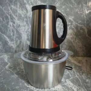 2L 3L 5L Stainless Steel Electric Meat Grinder High Speed Food Processor Home Baby Food Blender for Fruit Vegetable Kitchen Use