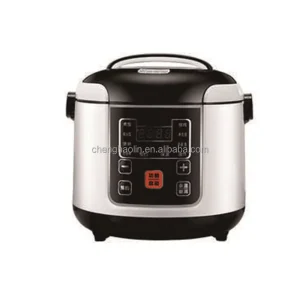 2L Digital Timer Control Stainless Steel Dual-Use 12V/24V Car RV Truck Rice Cooker