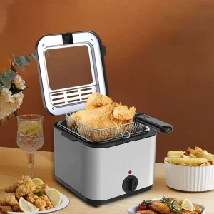 2L Electric Fryer Modern Household Electric Fryer for Deep Frying Snacks Integrated High Aesthetic and Multifunctional Fryer