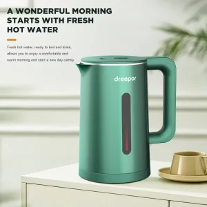 2L Electric Water Kettle Customized Color Fast Heating Stainless Steel