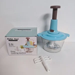 2L Manual Meat Grinder Press Type Portable Multifunction Food Processor Garlic Vegetable Chopper Blender Grinder Mincer Kitchen