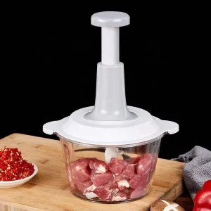 2L Manual Meat Grinder Vegetable Cutter Kitchen Whisk Food Processor Garlic Onion Chopper Mincer Slicer Lazy Push Meat Grinder