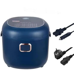 2L Mini Portable Car Rice Cooker with Plastic Housing for Soup and Porridge 12V Truck Lunch Box