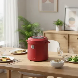 2L Multi-Purpose Electric Rice Cooker Microcomputer Control Underpan Heating Digital LED Display Non-Stick Coating Timer