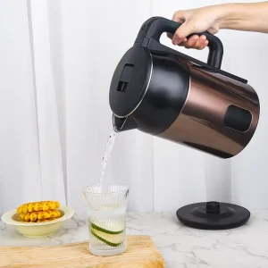 2L Stainless Steel Electric Kettle with Automatic Shut-off Keep Warm & Boil-Dry Protection for Home Kitchen Use