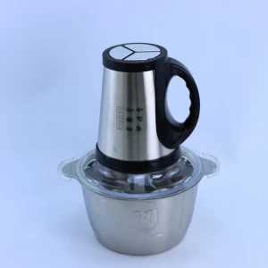 2L Stainless Steel Electric Meat Grinder Slicer Manual Motor 6L Capacity for Home Kitchen Car RV Outdoor Use French Instructions
