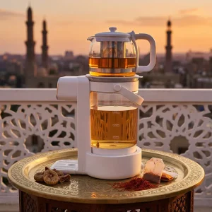 2L+0.6L Double Pot for Buffet Make Tea Turkish Digital Kettles Set Smart Electric Kettle Portable Heating Cup Samovar Tea Maker