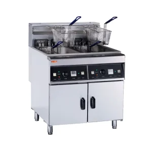 2×28 Liters Restaurant Hotel Heavy Duty Stainless Steel Commercial Industrial Electric Potato Big Deep Fryer