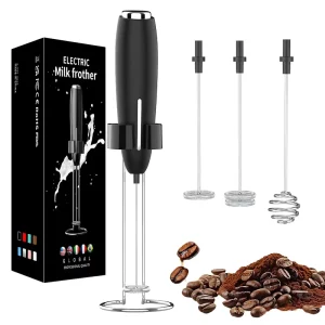 3 1 Electric Whisk Portable Wireless Automatic Handheld ABS Plastic Milk Frother Matcha Foam Maker Coffee Mixer M004