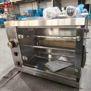 3 Bar Stainless Steel Gas Fired Chicken Roaster Suitable for Home Supermarkets and Convenience Stores