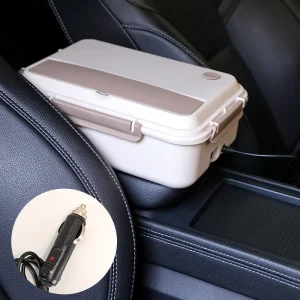 3 Compartment 1200ml Stainless Steel 304 Smart Home Heating No Leak Warmer Electric Microwavable Heatable Portable Lunch Box