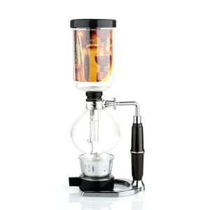 3 Cups Manual Syphon Coffee Maker Pot Hand Glass Vacuum Coffee Maker Brewer Heat Resistant Siphon Coffee Machine Filter