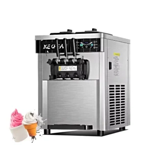 3 Flavor Commercial Soft Serve Ice Cream Machine Factory 2+1 Flavors Ice Cream Maker