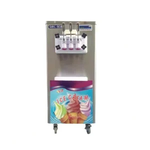 3 Flavor Soft Serve Ice Cream Maker Commercial DIY Freestanding Professional Stand Stainless Steel Ice Cream Machine