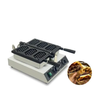 3 Head Square Waffle Maker Commercial Electric Waffle Machine for Street Food Snack Dessert Business Startup Equipment